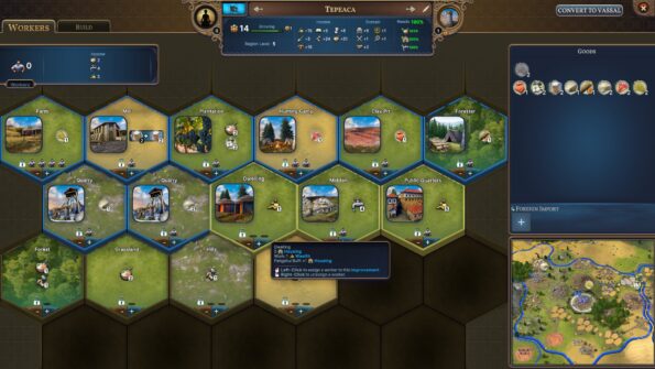 Millennia City management screen