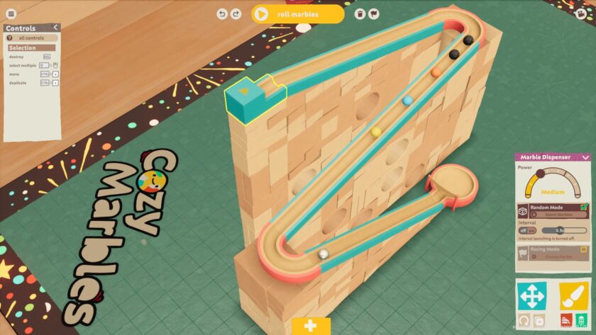 Cozy Marbles starting simple