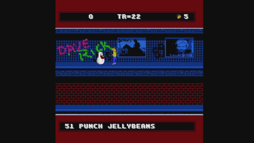 the boy feeding blob a jelly bean