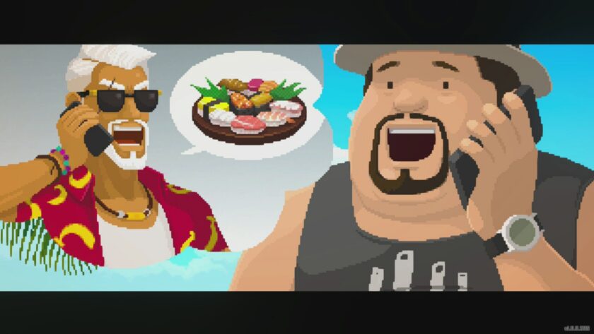 Dave the Diver talking with Cobra