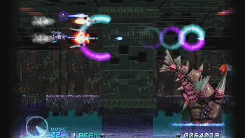 R-Type Delta shooting mechanical fish