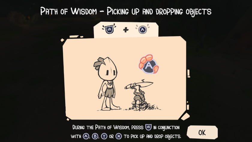 A tutorial screen in A Rite From the Stars: Remaster Edition.