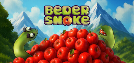 Promotional image for BederSNAKE with a snake and a pile of apples. Published on LadiesGamers