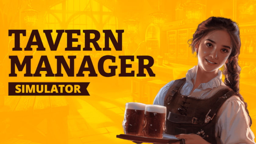 Tavern Manager Simulator logo and key art.