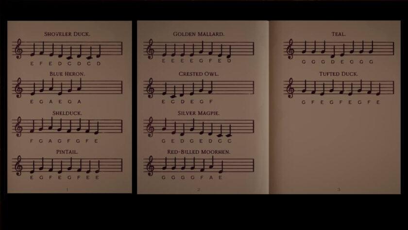 Photomontage of the 10 different bird calls. Part of the Botany Manor Guide at LadiesGamers dot com.