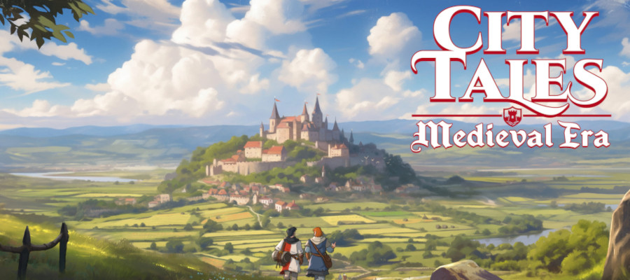 Key art and logo for City Tales: Medieval Era. Published on LadiesGamers