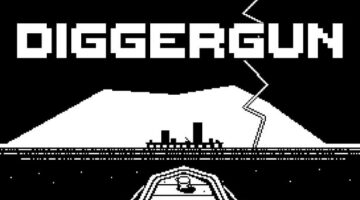 Diggergun a boat heading to the island