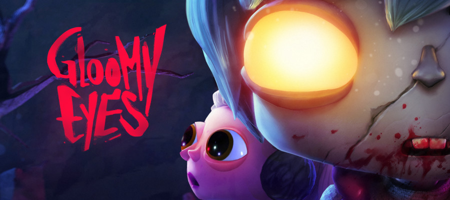 Gloomy Eyes logo and key art.