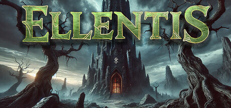Promotional image for Ellentis showing a dark fortress. Published on LadiesGamers