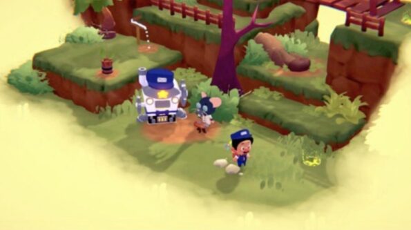 Mafate  Cartoon characters in a whimsical landscape