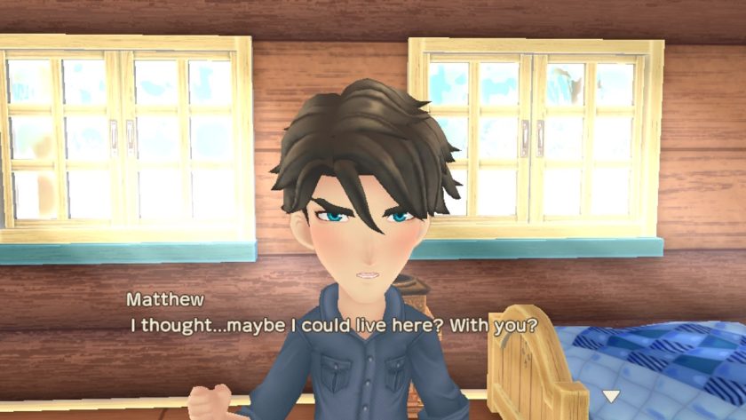 Matthew tells met the little farmer that he wants to come live with her