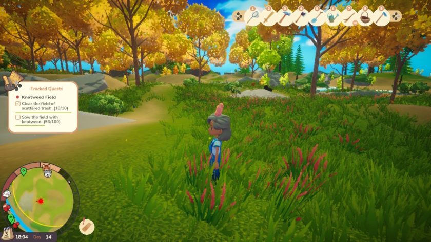 Little YvoCaro stands in the fields on Everdream Valley