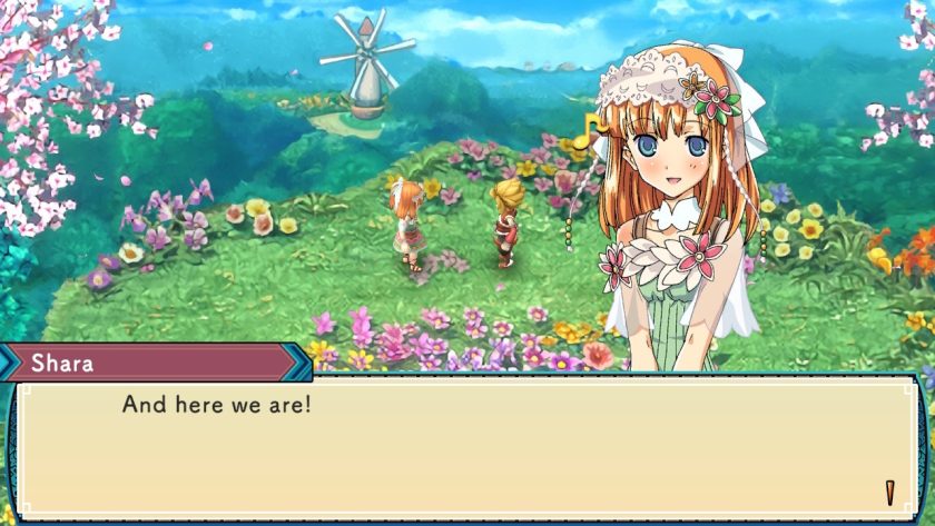 The protagonist has taken Shara out on a date to look at these beautiful flowers