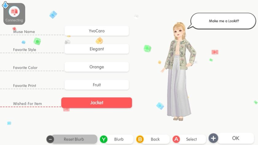 In the Muse Mirror, where you can change the style, colour and more