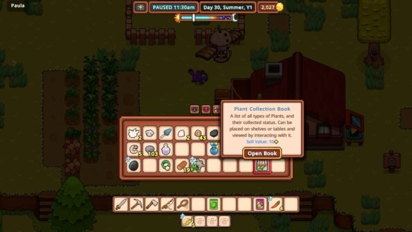 Everafter Falls Press X to open the backpack