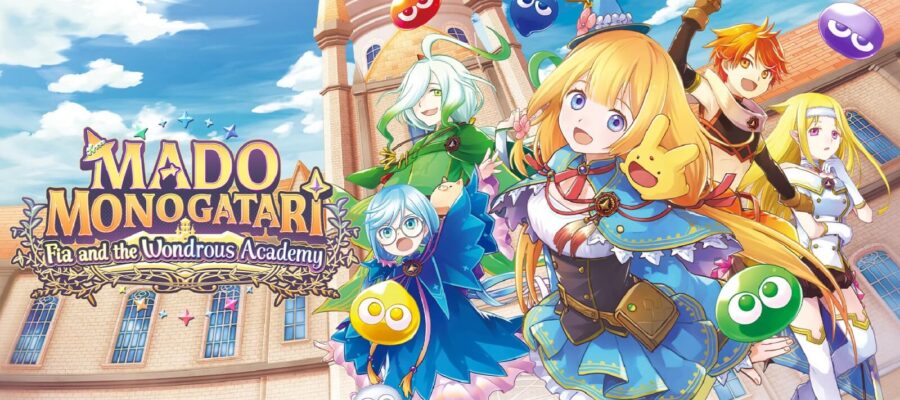 Promotional image for Mado Monogatari: Fia and the Wondrous Academy showing fia and her school chums. Published on LadiesGamers