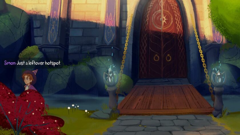 Simon standing near a bush which had a hotspot and he comments that it's just a leftover hotspot. Published on LadiesGamers