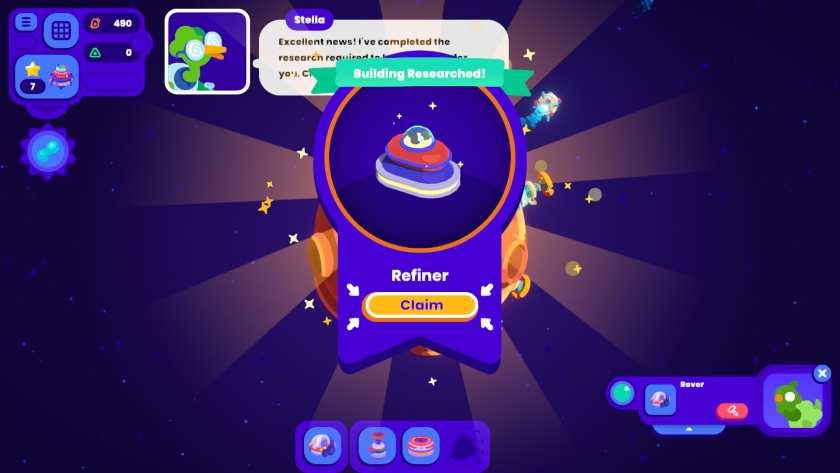 A new machine is unlocked in Star Birds.